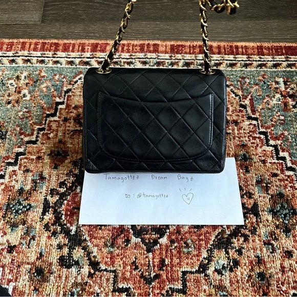 SOLD**Chanel Vintage Classic Mini Square Single Flap Bag - Picture 4 of 12
